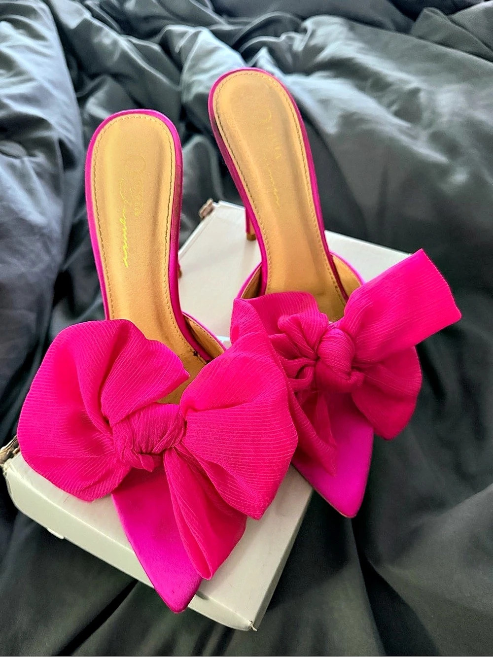 Pink Bow Heels US 7.5